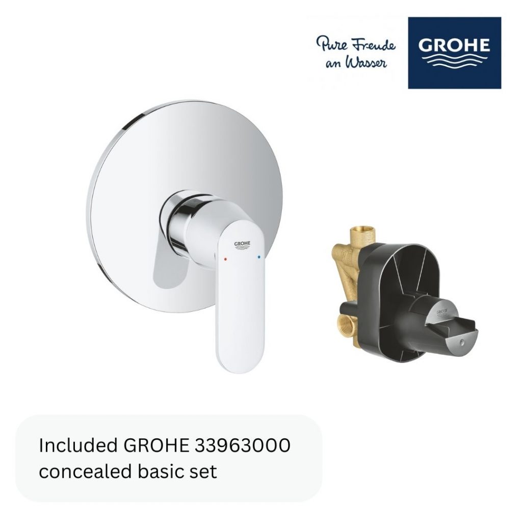 GROHE 19383000 ERUOSMART COSMOPOLITAN SINGLE LEVER CONCEALED SHOWER