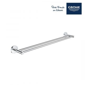 GROHE 40802001 ESSENTIALS WALL MOUNTED DOUBLE TOWEL RAIL